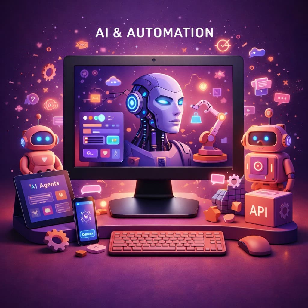 AI automation services including chatbots workflow automation and LLM integrations