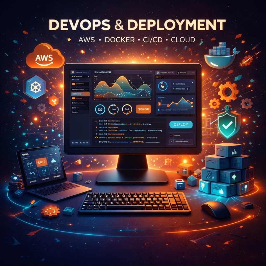 DevOps and deployment services with AWS Docker CI/CD and cloud operations